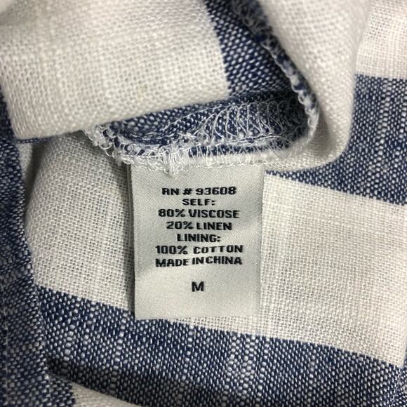 WILLOW Eli Open Back Linen Blend Jumpsuit Medium NWT - Picture 10 of 10